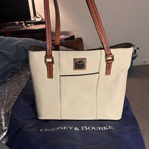 Dooney & Bourke Tan and Brown Tote Bag